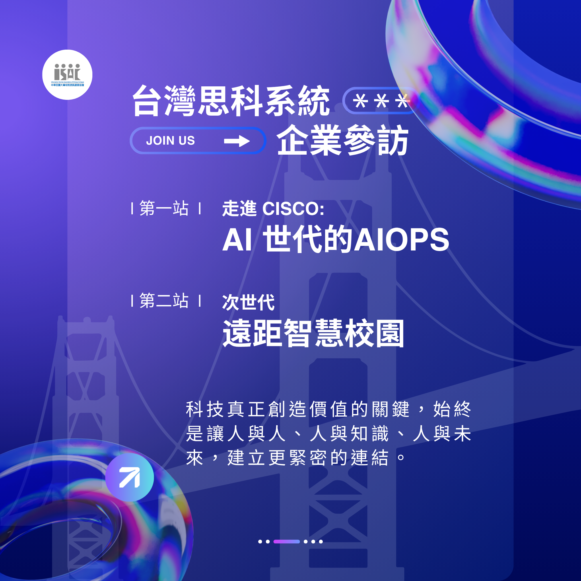 115/07/31 (五) 企業參訪活動 : 台灣思科系統股份有限公司
